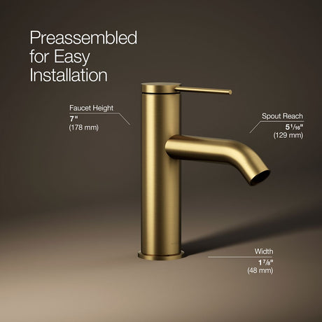 Components® Single-handle bathroom sink faucet, 1.2 gpm