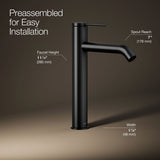 Components® Tall single-handle bathroom sink faucet, 1.2 gpm