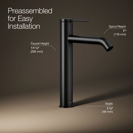 Components® Tall single-handle bathroom sink faucet, 1.2 gpm