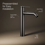 Components® Tall single-handle bathroom sink faucet, 1.2 gpm