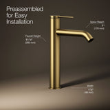 Components® Tall single-handle bathroom sink faucet, 1.2 gpm