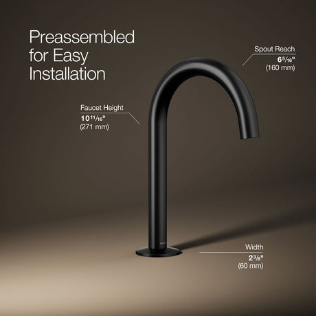 Components® Bathroom sink faucet spout with Tube design, 1.2 gpm