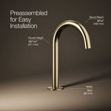 Components® Bathroom sink faucet spout with Tube design, 1.2 gpm