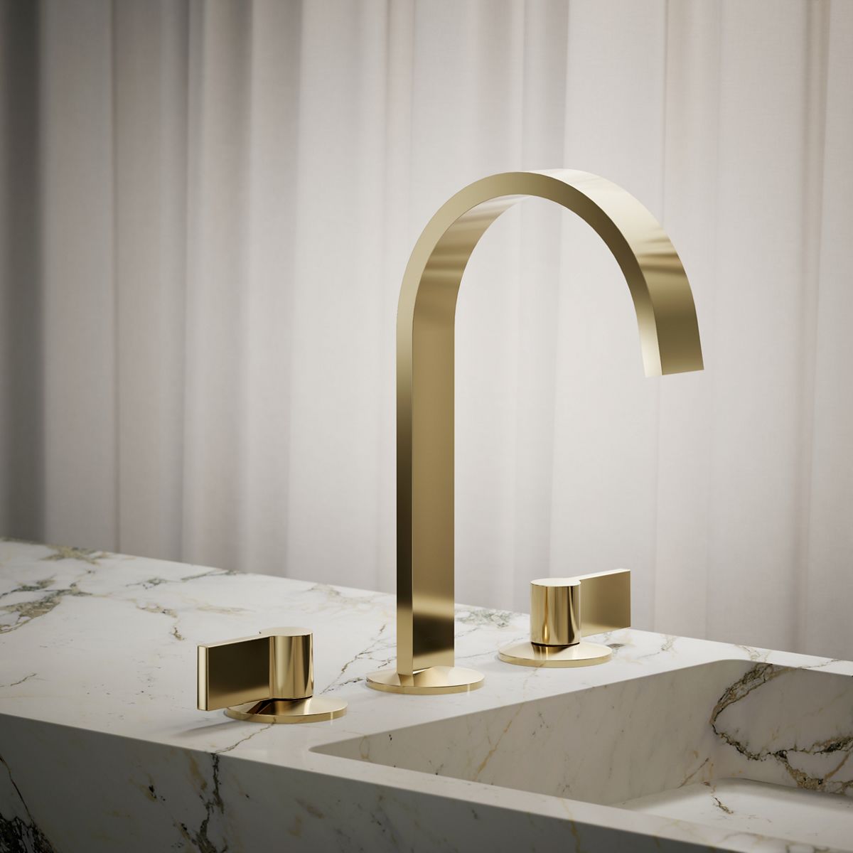 Components® Bathroom sink faucet spout with Ribbon design, 1.2 gpm