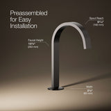 Components® Bathroom sink faucet spout with Ribbon design, 1.2 gpm