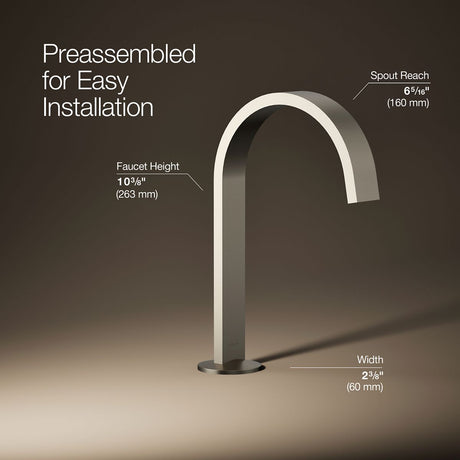 Components® Bathroom sink faucet spout with Ribbon design, 1.2 gpm