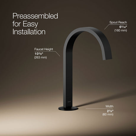 Components® Bathroom sink faucet spout with Ribbon design, 1.2 gpm