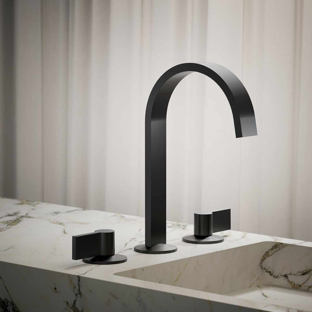 Components® Bathroom sink faucet spout with Ribbon design, 1.2 gpm