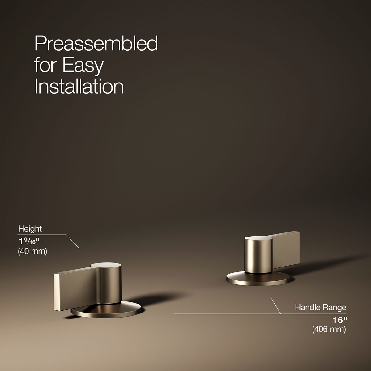 Components® Lever bathroom sink faucet handles