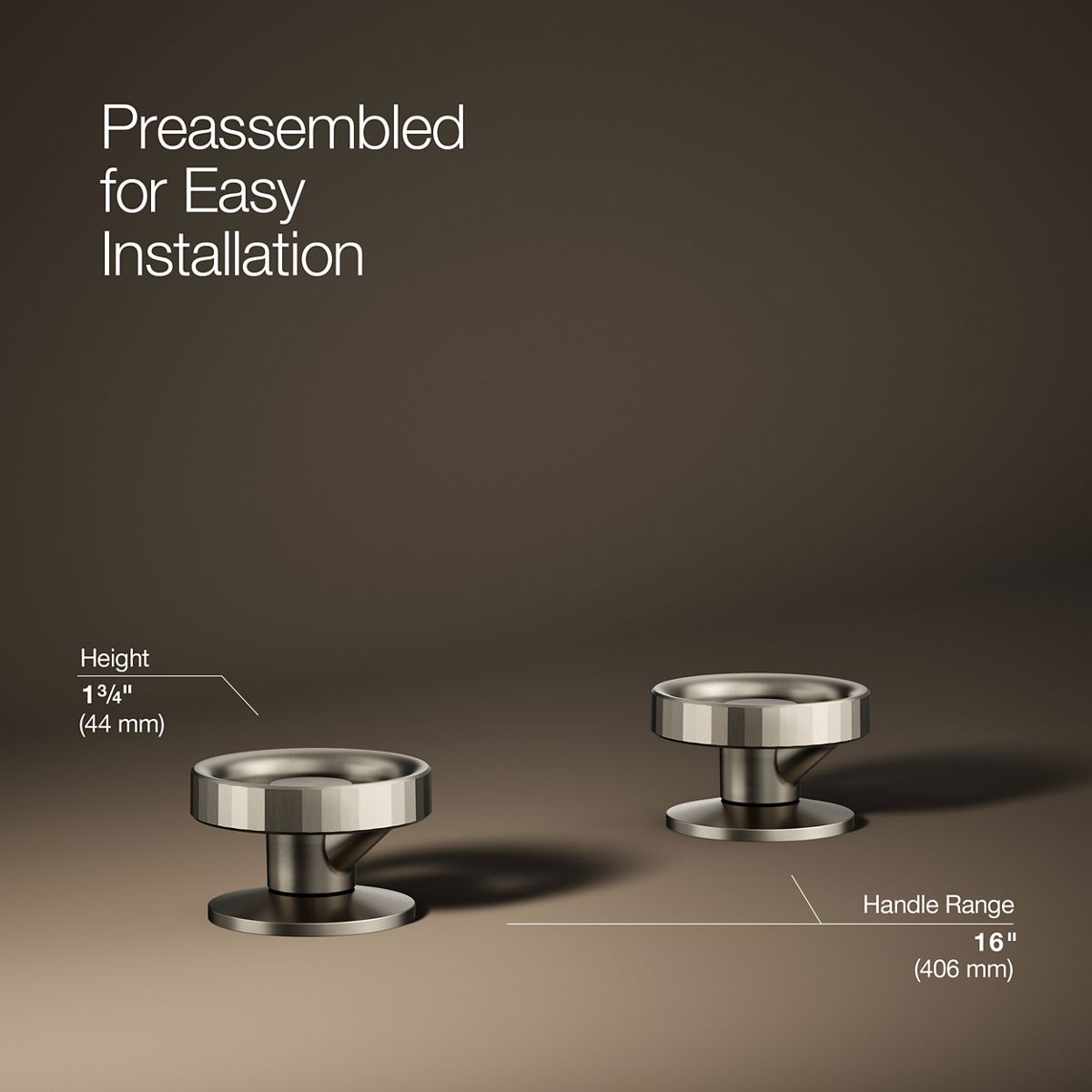 Components® Industrial bathroom sink faucet handles
