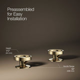 Components® Industrial bathroom sink faucet handles
