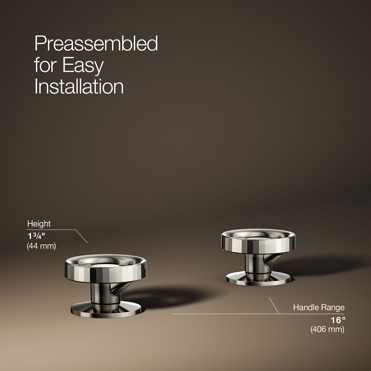 Components® Industrial bathroom sink faucet handles