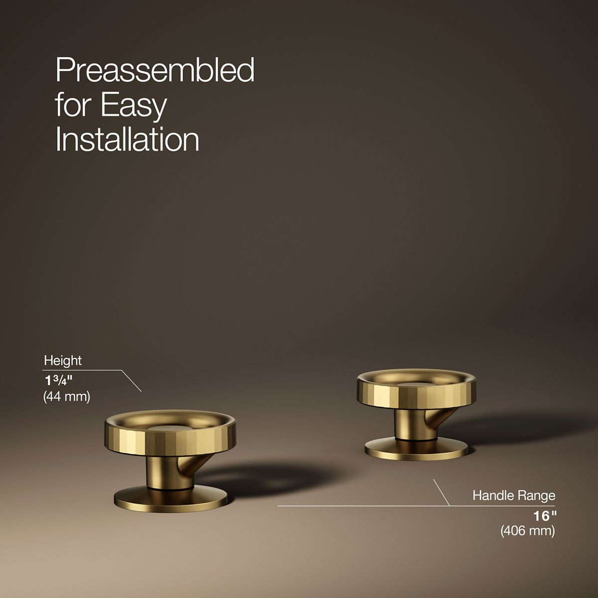 Components® Industrial bathroom sink faucet handles