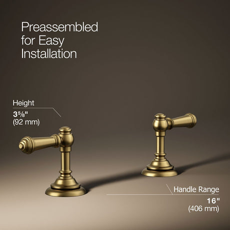 Artifacts® Lever bathroom sink faucet handles