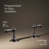 Artifacts® Lever bathroom sink faucet handles