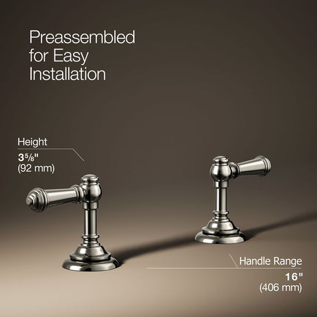 Artifacts® Lever bathroom sink faucet handles