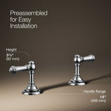 Artifacts® Lever bathroom sink faucet handles