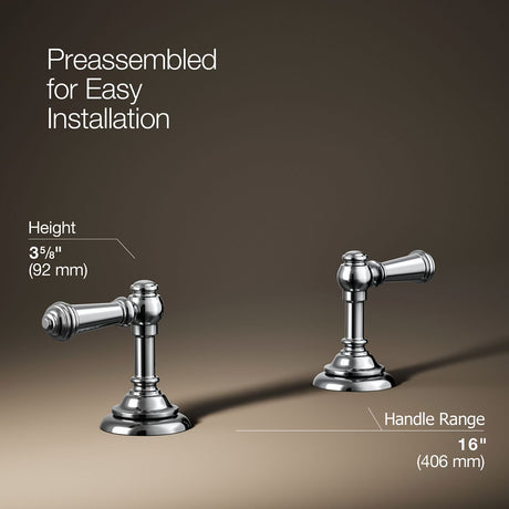 Artifacts® Lever bathroom sink faucet handles