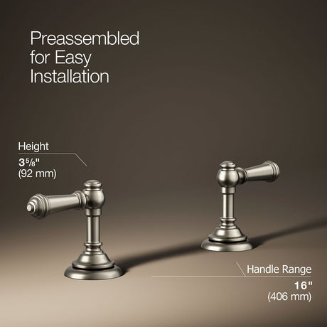 Artifacts® Lever bathroom sink faucet handles