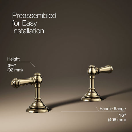 Artifacts® Lever bathroom sink faucet handles