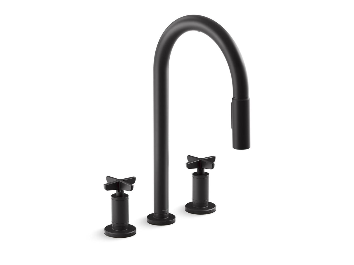 Billet® Touchless pull-down kitchen sink faucet with two-function sprayhead