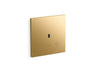 Mach Flex™ Metal faceplate for concealed touchless urinal flushometer, 0.5 gpf