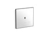 Mach Flex™ Glass faceplate for concealed touchless toilet flushometer, 1.28 gpf