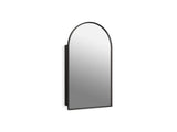Verdera® 20" x 34" arched framed medicine cabinet, left-hinged