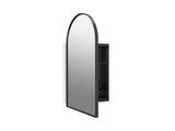 Verdera® 20" x 34" arched framed medicine cabinet, left-hinged