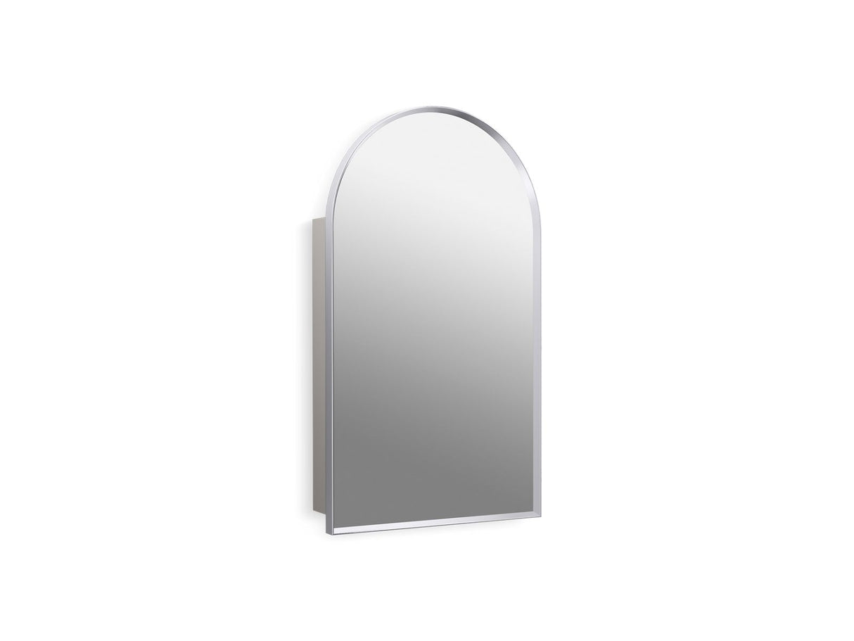 Verdera® 20" x 34" arched framed medicine cabinet, left-hinged