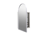 Verdera® 20" x 34" arched framed medicine cabinet, left-hinged