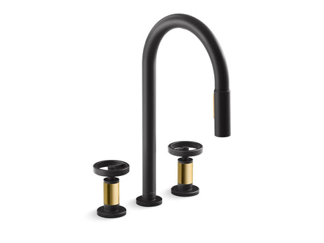 Billet® Touchless pull-down kitchen sink faucet with two-function sprayhead
