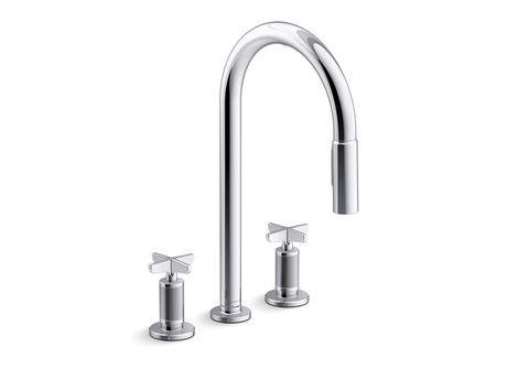 Billet® Touchless pull-down kitchen sink faucet with two-function sprayhead