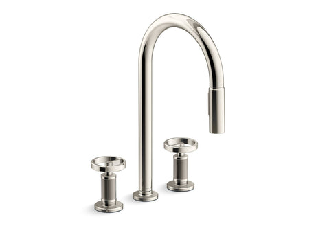 Billet® Touchless pull-down kitchen sink faucet with two-function sprayhead