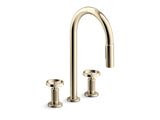 Billet® Touchless pull-down kitchen sink faucet with two-function sprayhead