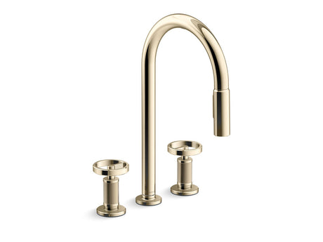 Billet® Touchless pull-down kitchen sink faucet with two-function sprayhead