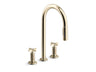 Billet® Touchless pull-down kitchen sink faucet with two-function sprayhead