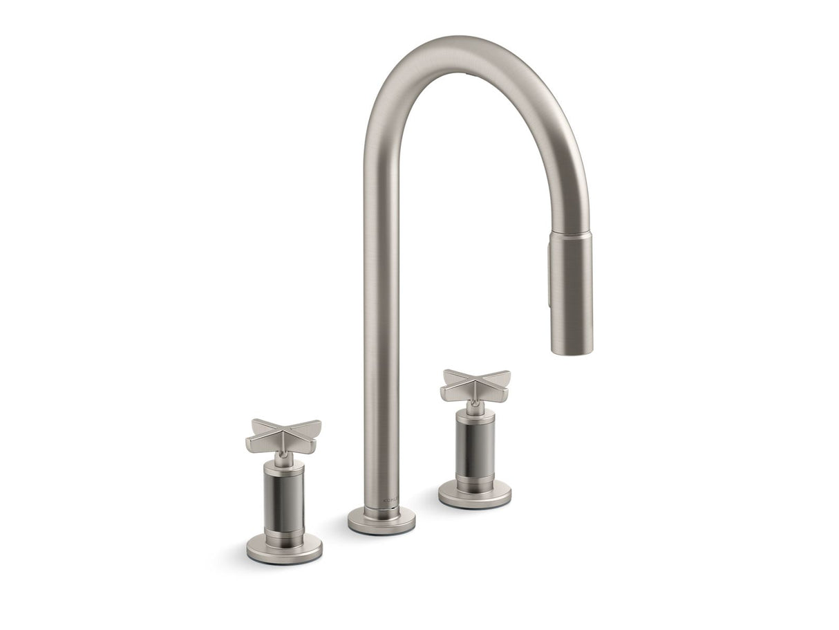 Billet® Touchless pull-down kitchen sink faucet with two-function sprayhead
