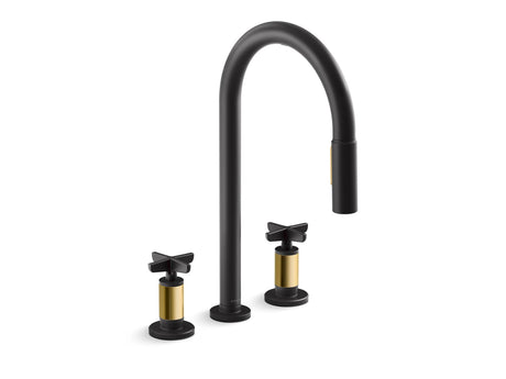 Billet® Touchless pull-down kitchen sink faucet with two-function sprayhead