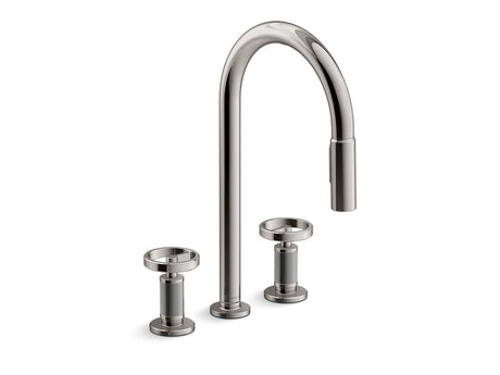 Billet® Touchless pull-down kitchen sink faucet with two-function sprayhead