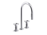 Billet® Touchless pull-down kitchen sink faucet with two-function sprayhead