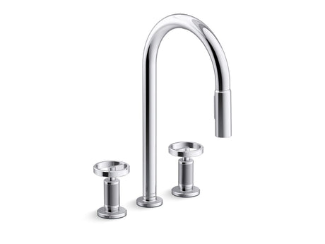 Billet® Touchless pull-down kitchen sink faucet with two-function sprayhead