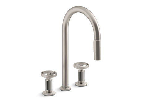 Billet® Touchless pull-down kitchen sink faucet with two-function sprayhead