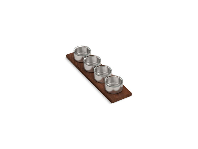 Synthos™ Four-piece workstation sink garnish bowl set