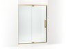 Statement™ 54"-60" W x 76" H pivot shower door with 5/16"-thick Crystal Clear glass