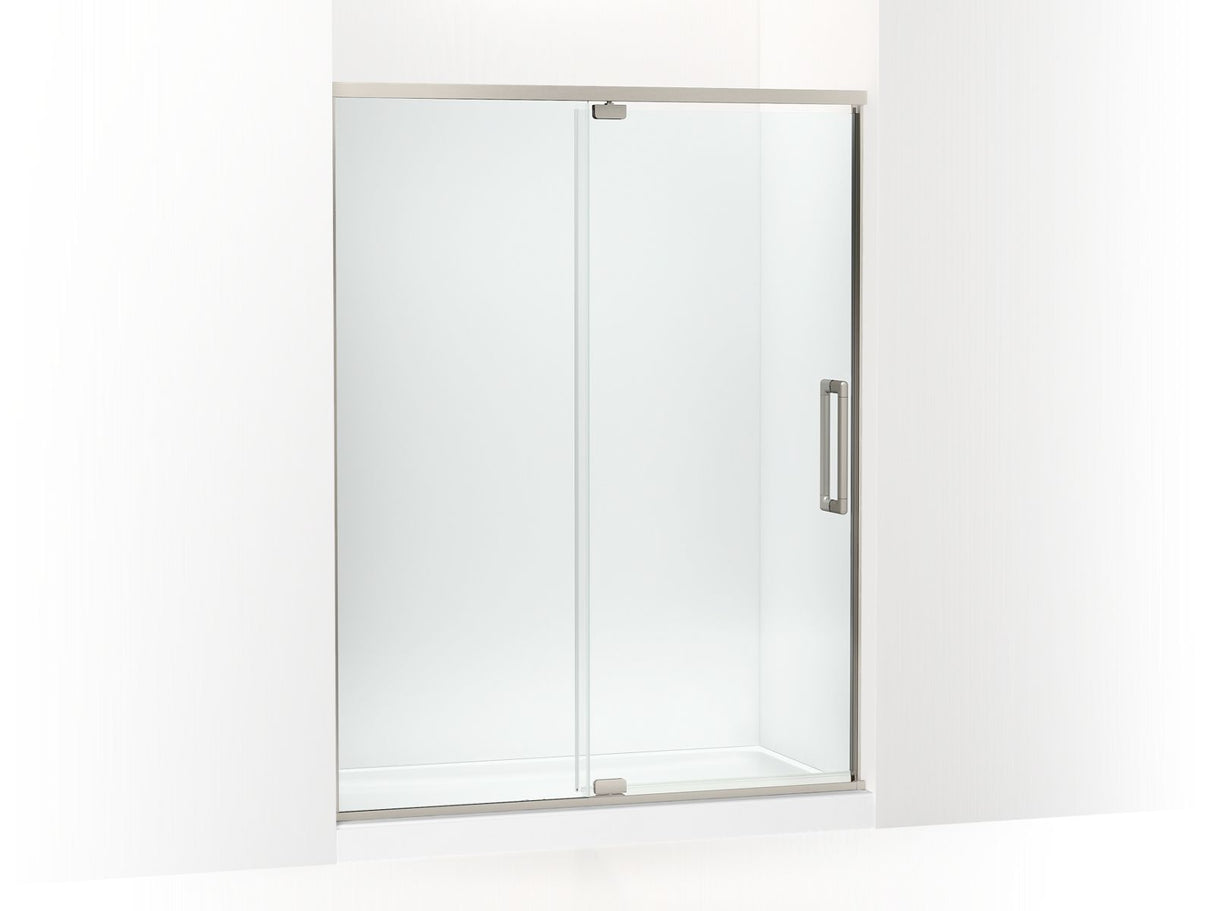 Statement™ 54"-60" W x 76" H pivot shower door with 5/16"-thick Crystal Clear glass