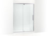 Statement™ 54"-60" W x 76" H pivot shower door with 5/16"-thick Crystal Clear glass