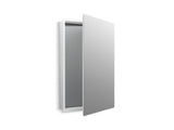 Catalan® 24-1/8" W x 36-1/8" H aluminum single-door medicine cabinet with 170 degree hinge