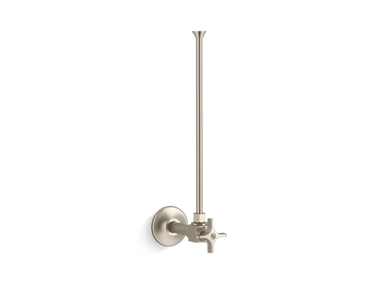 3/8" NPT angle supply with stop and annealed vertical tube