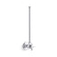 1/2" NPT angle supply with stop with cross handle and annealed vertical tube